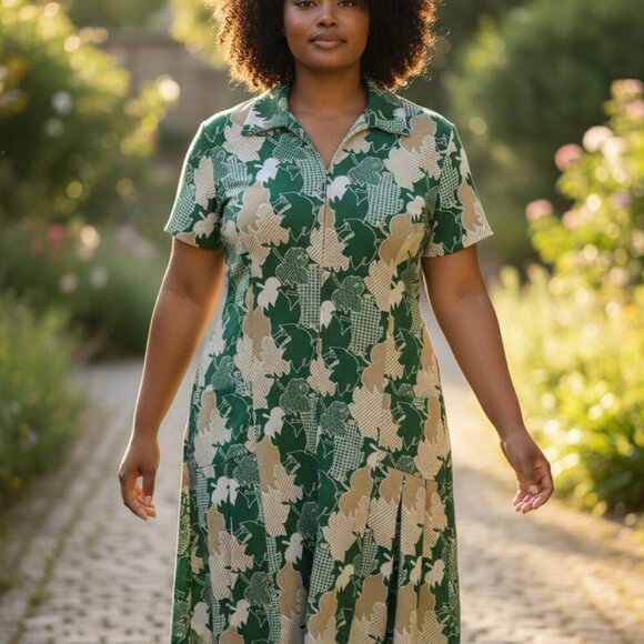 Vintage 70’s Women’s Plus size Dress - Picture 1 of 6